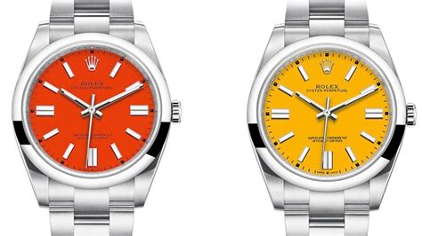 rolex watches and colorful swatches